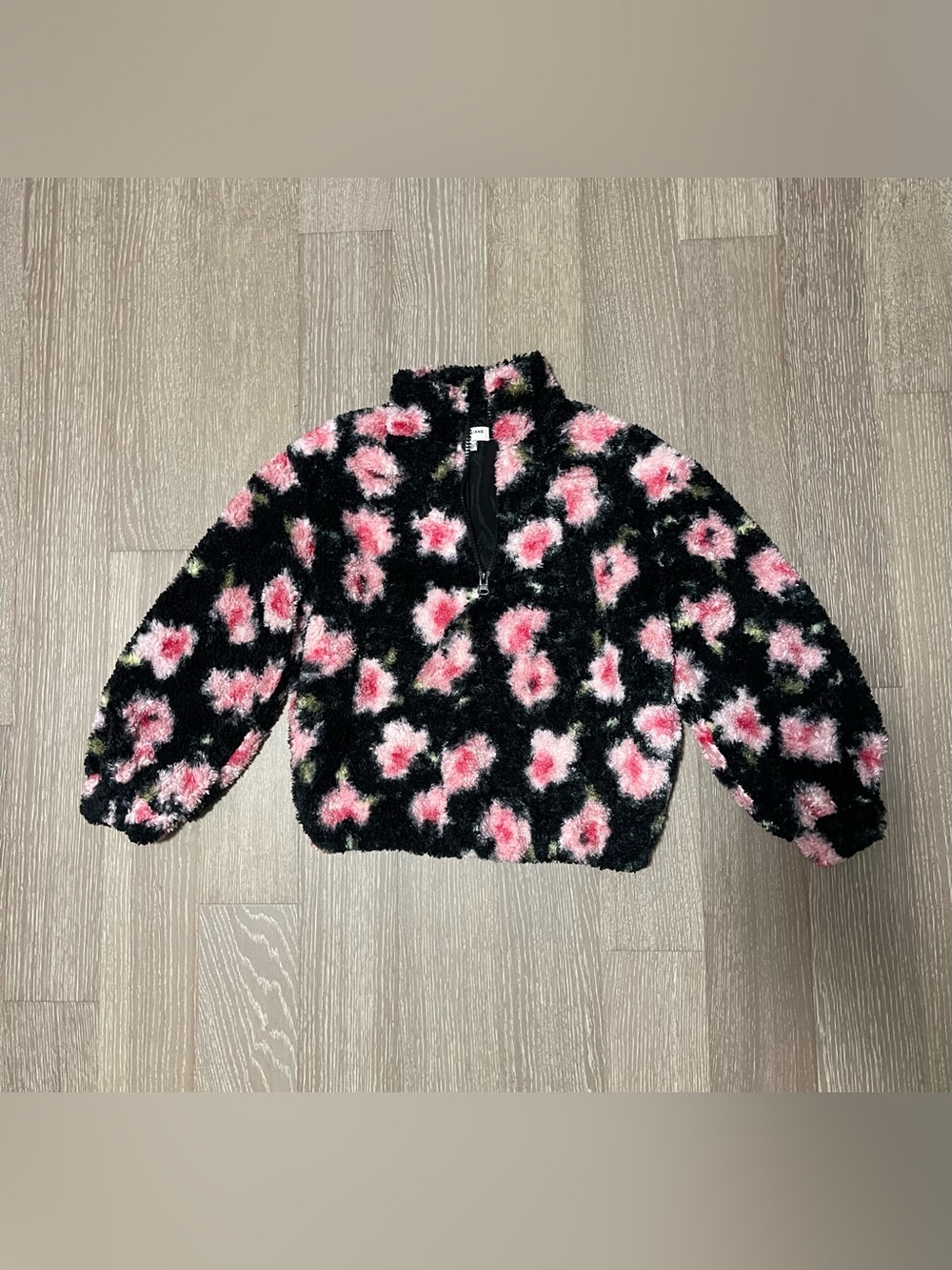 Sandy Liang Floral Fleece Pullover